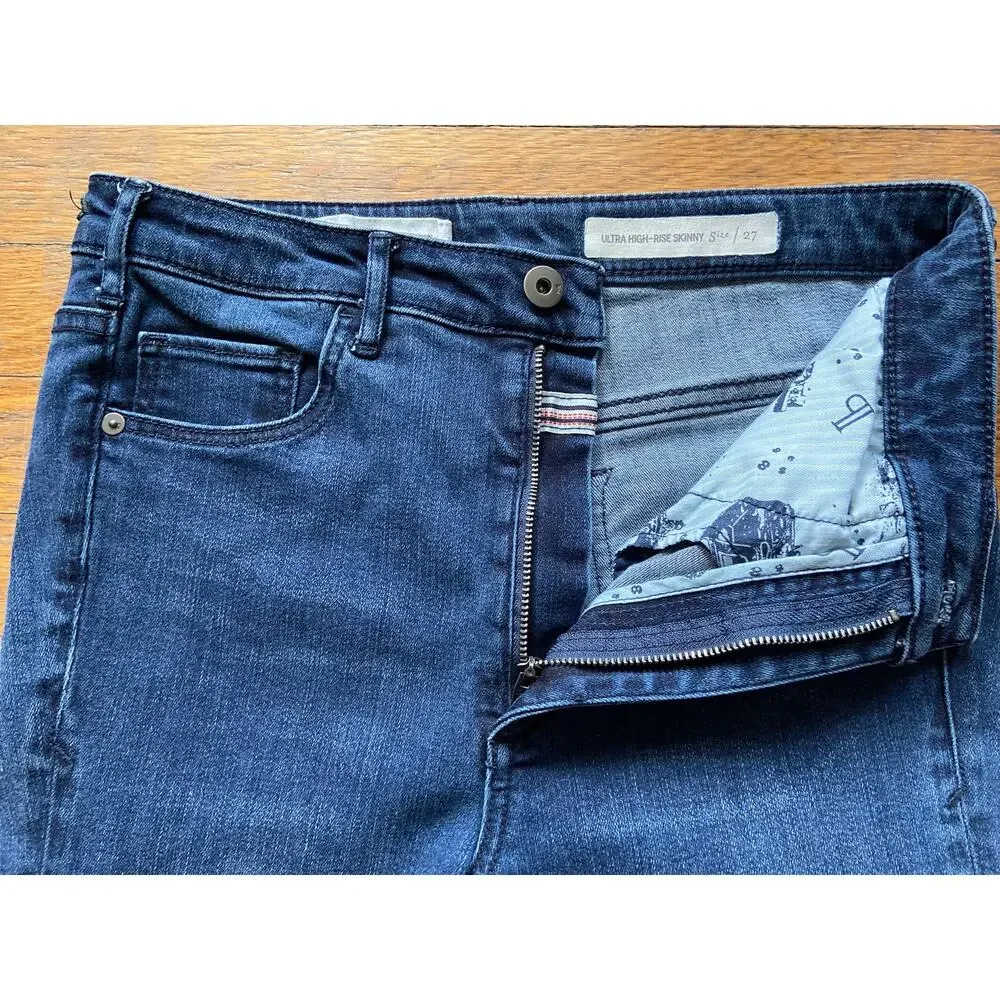 ANTHROPOLOGIE: PILCRO 'Ultra High-Rise Skinny' Jeans sz 27 (NWOT)